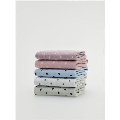 Gemusterte Socken, 5er-Pack