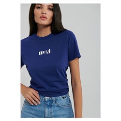 MaviBaskılı Lacivert Tişört Regular Fit / Normal Kesim 1612241-70722