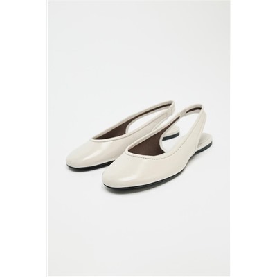 LEATHER SLINGBACK BALLERINAS