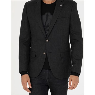 Siyah Ekstra Slim Fit Blazer Ceket