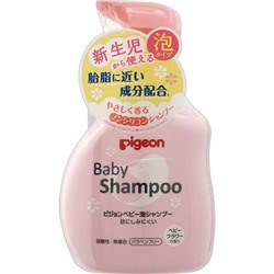 Шампунь-пенка PIGEON  Baby Shampoo с керамидами, с цветочным ароматом возраст 0+ пенообразователь 350мл