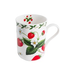 Кружка, 300 мл, фарфор F, белая, Земляника, Orchard Fruits, 53983