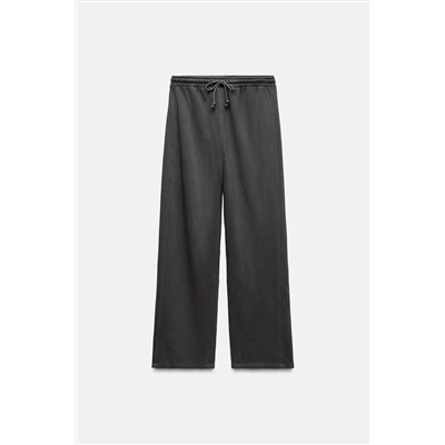 STRAIGHT PLUSH TROUSERS