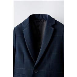 CHECKED SUIT BLAZER