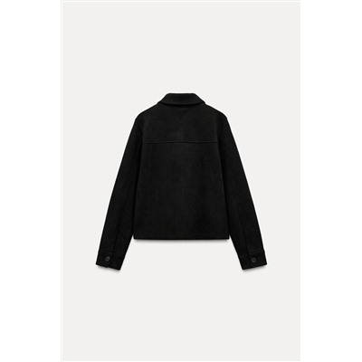 FAUX SUEDE JACKET