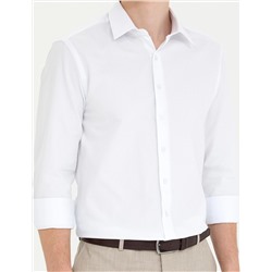 Beyaz Slim Fit Uzun Kollu Gömlek