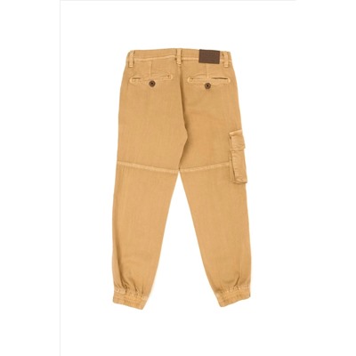 Erkek Çocuk Camel Kanvas Pantolon