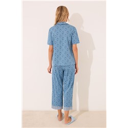Pijama camisero Capri 100% algodón paisley