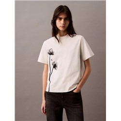 New Arrival Floral Graphic Boxy T-Shirt