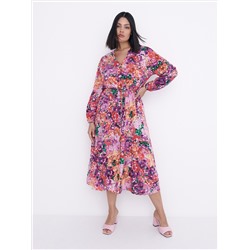 Gemustertes Kleid aus Viskose