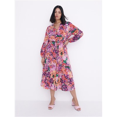 Gemustertes Kleid aus Viskose