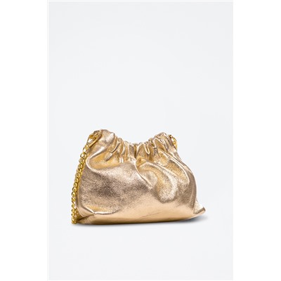 Bandolera de piel Ascea - Dorado