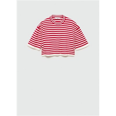Camiseta crop rayas