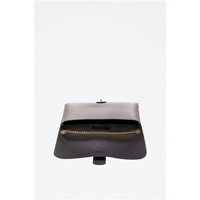 Bandolera de piel - Gris - Firenze Artegiani