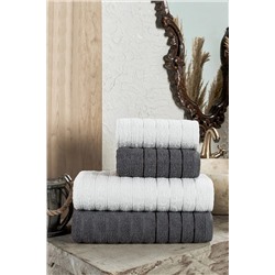 TABEA HOME Fluffy 4'lü Banyo Havlu Seti FLUFFYBS
