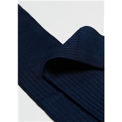 Lange gerippte Herrensocken mit Fil d‘Ecosse