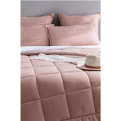 Bobigny SuperSoft Çift Kişilik Comforter Set - Pudra
