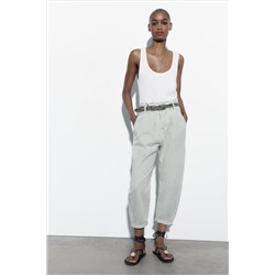 Z1975 BAGGY HIGH-WAIST PAPERBAG JEANS WITH BELT