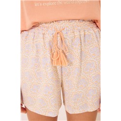 Pijama corto Snoopy naranja