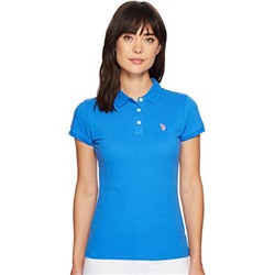 U.S. Polo Assn. Women's Solid Pique Polo Shirt