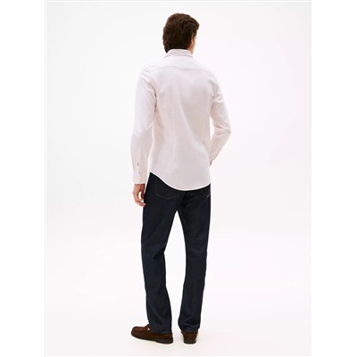 Slim Fit Stretch Stripe Oxford Shirt