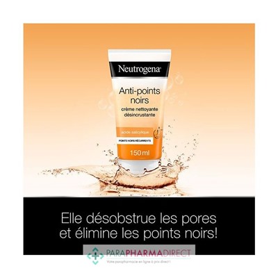 Neutrogena Anti-Points Noirs - Crème Nettoyante Désincrustante 150 ml
