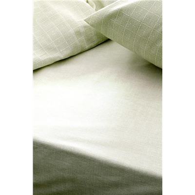 Odette King Size %100 Pamuk Ranforce Baskılı Nevresim Takımı - Haki