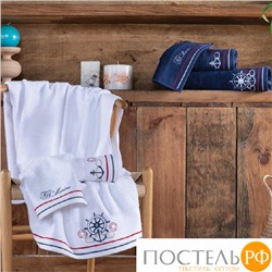 T1210T10183101 Tivolyo Home NAVY банное полотенце белый