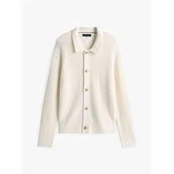 Relaxed Wool-Blend Cardigan
