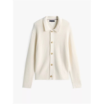 Relaxed Wool-Blend Cardigan