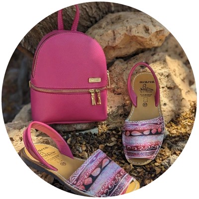 AVARCA MENORQUINA · 377AV · FUXIA+Сумка-рюкзак AB.Z · 147 (430) Fuxia АКЦИЯ