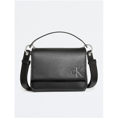 Sculpted Monogram Top Handle Shoulder Bag