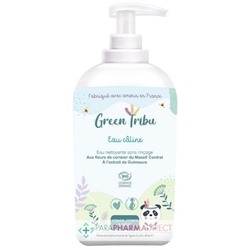 Green Tribu Eau Câline - Eau Nettoyante sans Rinçage - Visage, Corps & Siège - BIO 500 ml