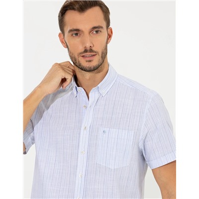 Mavi Regular Fit Kısa Kollu Gömlek