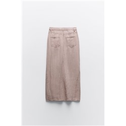 LONG LINEN SKIRT