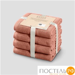 ESTIA МАРТОС коралл К-т полотенец 50х80-4, 100% хлопок, 500 г/м2