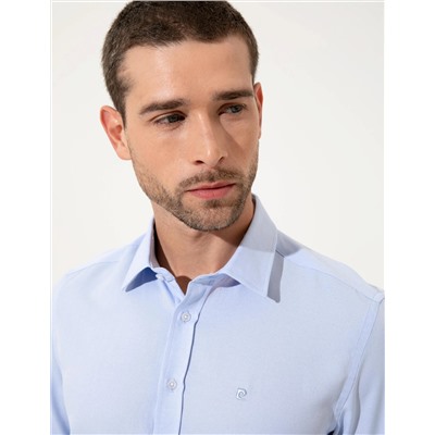 Gri Slim Fit Oxford Gömlek