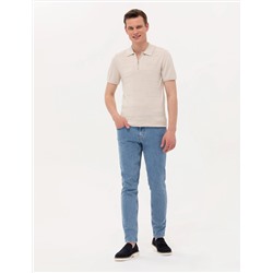 Bej Slim Fit Kazak