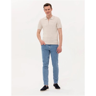 Bej Slim Fit Kazak