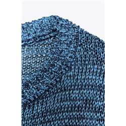 RIBBON TRIM KNIT SWEATER