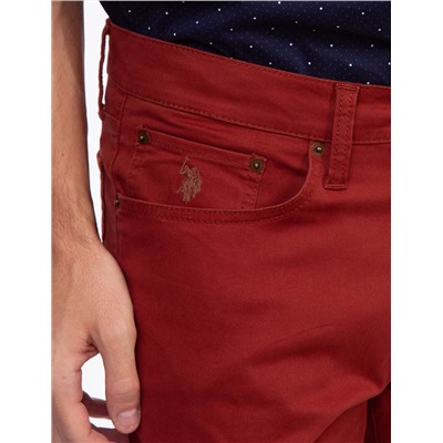 SLIM STRAIGHT 5 POCKET STRETCH CHINO PANTS