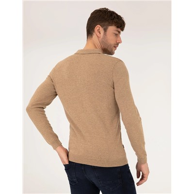 Kahverengi Slim Fit Kazak