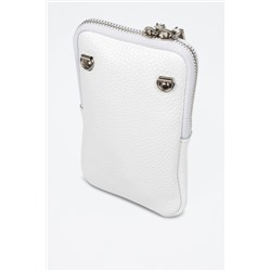 Bandolera Albaredo de piel - Blanco