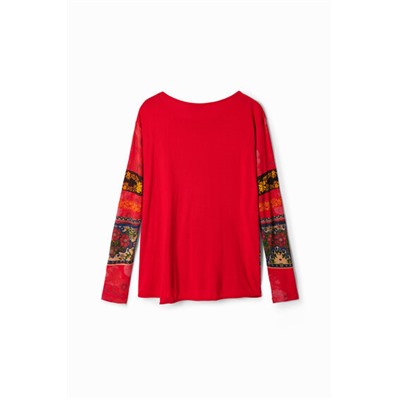 Camiseta cenefas flores