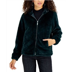 Jou Jou Juniors' Hooded Faux-Fur Coat, Created for Macy's