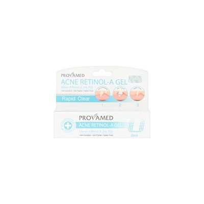 Точечный гель против прыщей Rapid Clear Acne с цинком и ретинолом от Provamed 10 гр  / Provamed Rapid Clear Acne Retinol-A Gel 10g