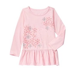 Snowflake Peplum Top