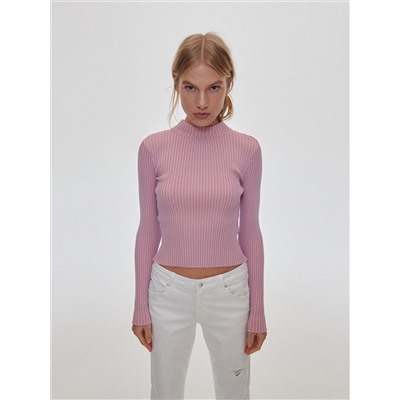 Bluse mit gesprenkelter Textur