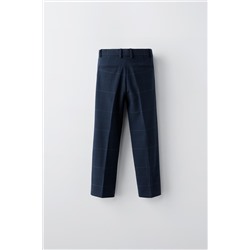 CHECK SUIT TROUSERS