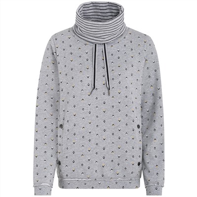 Damen Sweatshirt mit Schalkragen